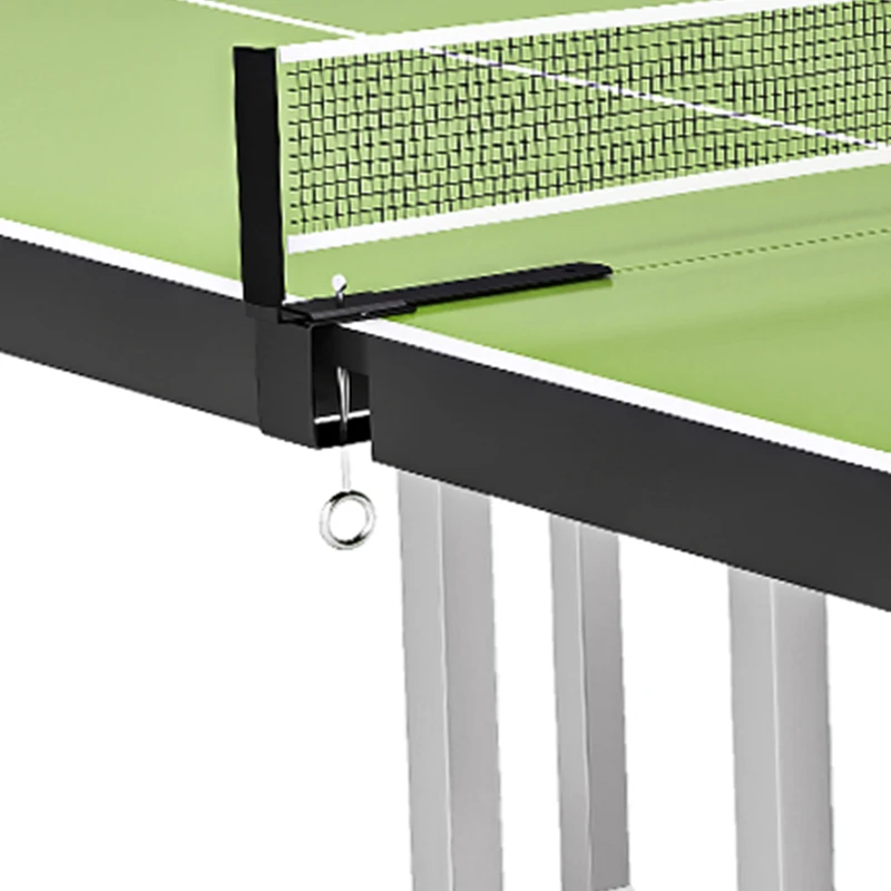 Soozier 6x3 ft Compact Midsize Table Tennis Table Multi-Use Family Ping-pong Table Free Standing Folding Green