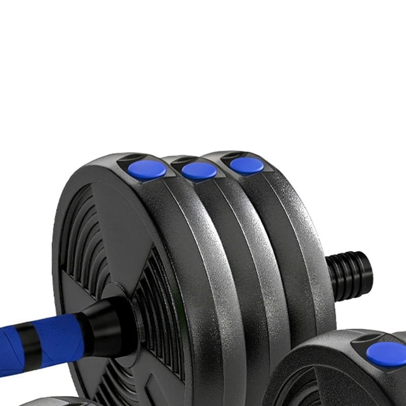 Soozier Adjustable Dumbbell Set, 3 in 1 Weights Dumbbells Set for Home Gym, 55lb Free Weights with Connector and Non-Slip Grip