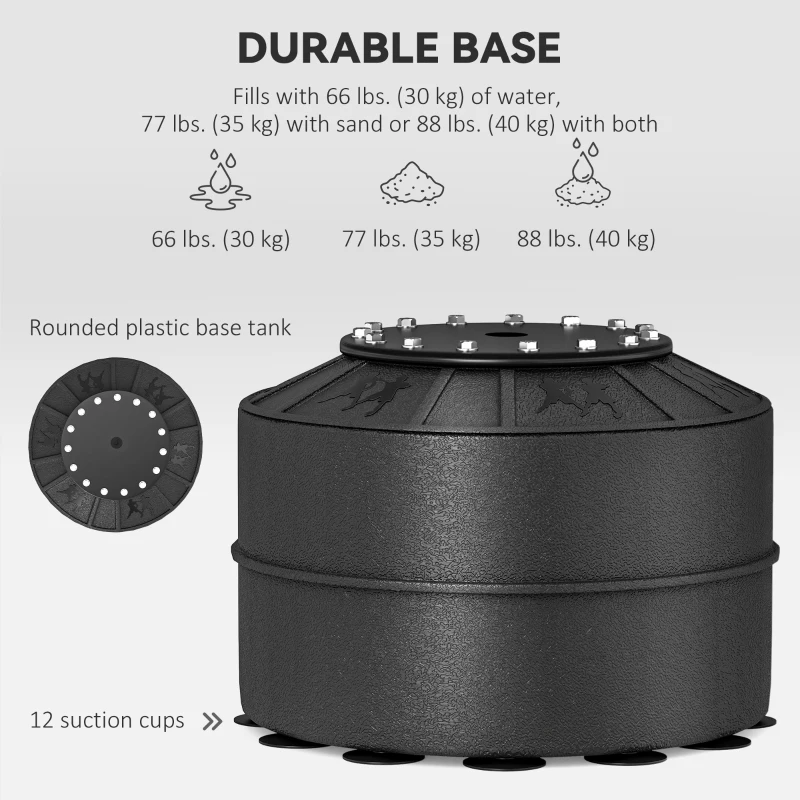 Soozier Freestanding Boxing Punch Bag Stand with 360° Rotating Flexible Arm, Speed Ball, Waterable and Sandable Base, Black