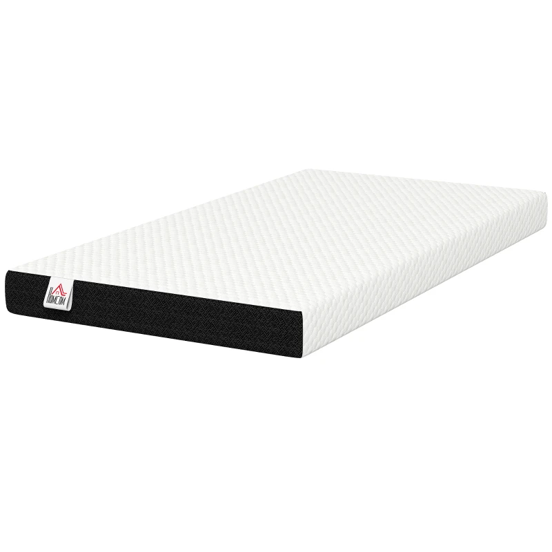 HOMCOM Twin Mattress 6 Inch Memory Foam Mattress in a Box, Pressure Relief & Lumbar Support, CertiPUR-US Certified, Medium Firm