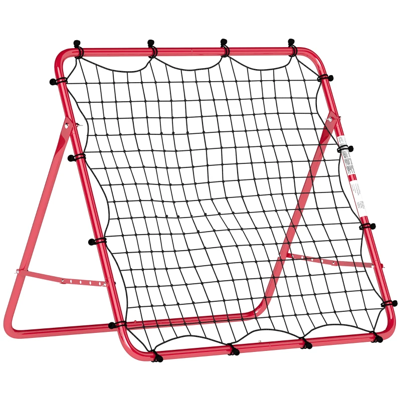 Soozier Soccer Rebounder Net, 3.5 x 3ft Easy Setup Bounce Back Net with 5 Adjustable Angles
