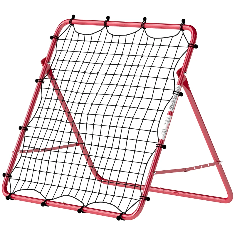 Soozier Soccer Rebounder Net, 3.5 x 3ft Easy Setup Bounce Back Net with 5 Adjustable Angles