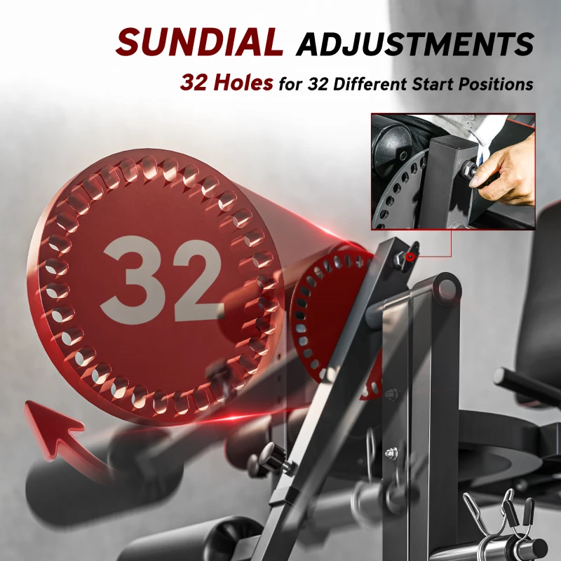 Soozier Leg Extension Machine Adjustable Leg Extension and Curl Machine with Plate Loaded for Leg Extension
