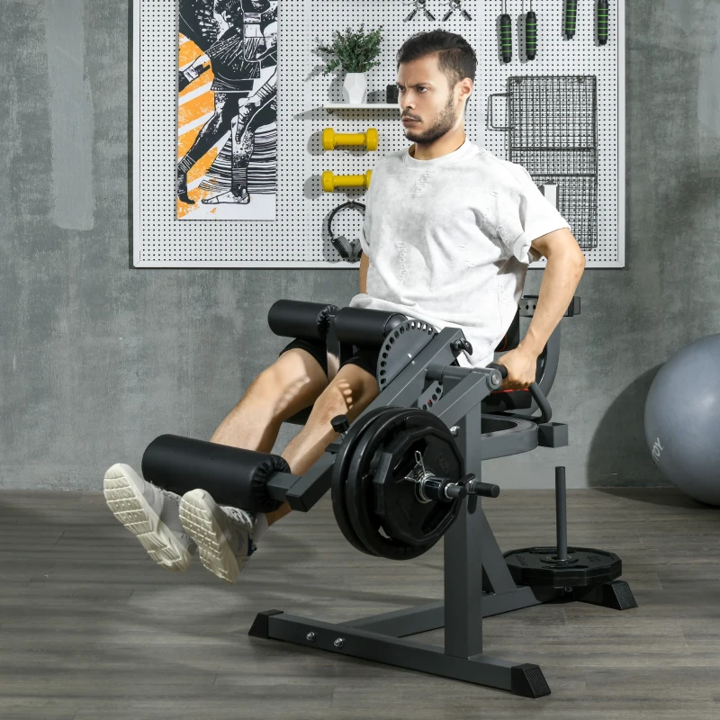 Soozier Leg Extension Machine Adjustable Leg Extension and Curl Machine with Plate Loaded for Leg Extension