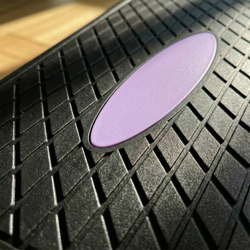 Soozier Aerobic Exercise Step Platform, 4"/6"/8" Adjustable Aerobic Stepper with Risers, Workout Stepper for Home Gym, Purple