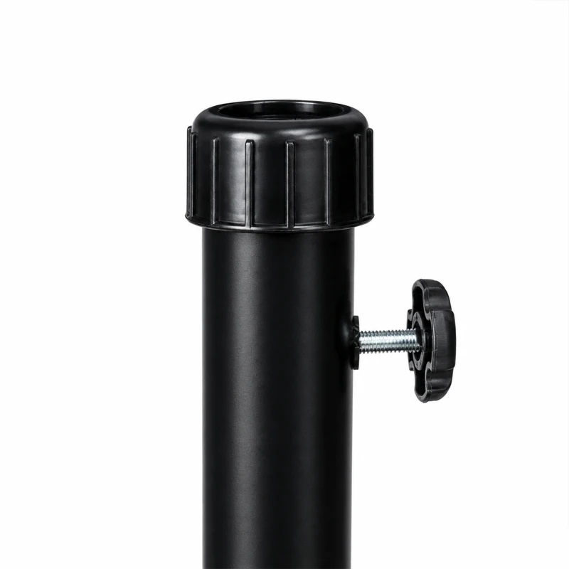 Outsunny Patio Umbrella Base, 24 lb Heavy Duty Concrete Umbrella Stand, Market Table Umbrella Base Holder for Outdoor, Black