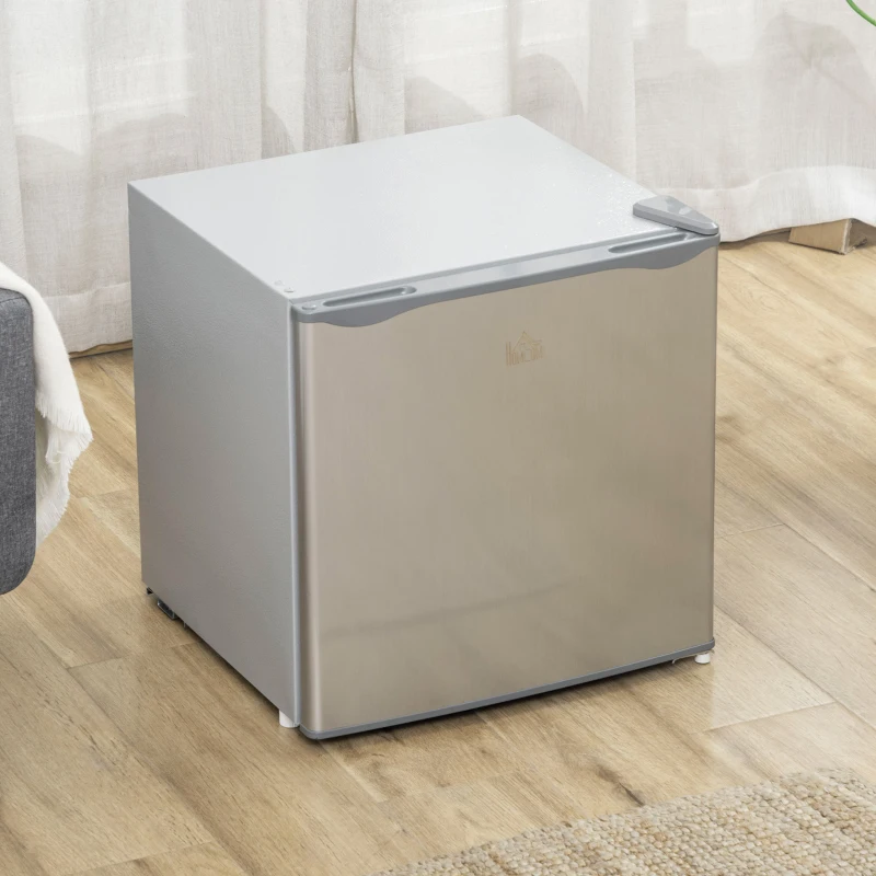 HOMCOM 1.1 Cu. Ft. Mini Freezer, Compact Upright Freezer with Reversible Door, Removable Shelf, Adjustable Temperature, Grey