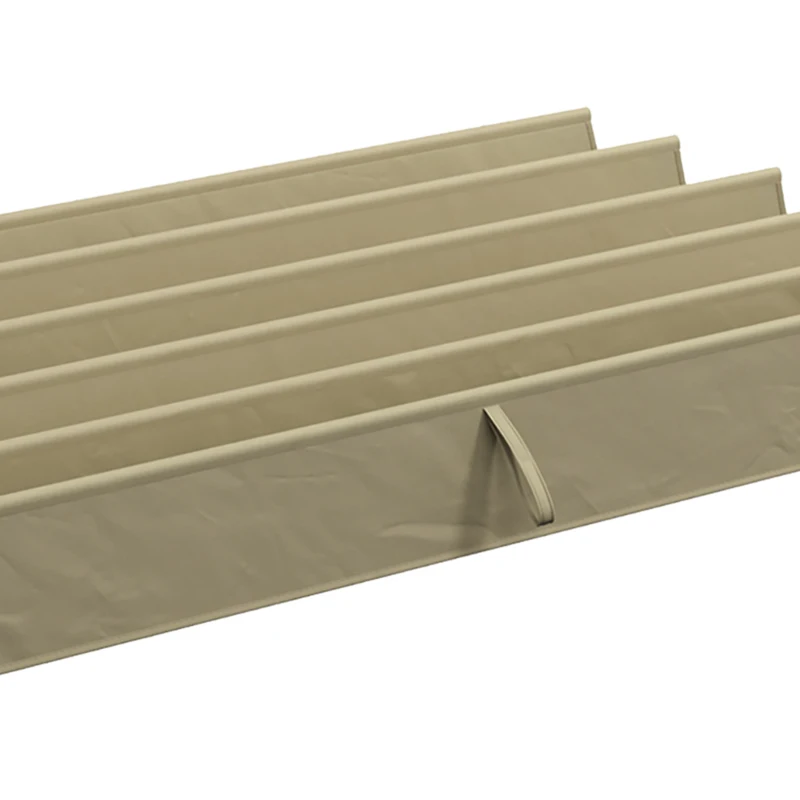 Outsunny 8.2' x 8.4' Retractable Pergola Canopy Replacement for 10' x 10' Frame, Pergola Cover Replacement (Cover Top Only), Tan