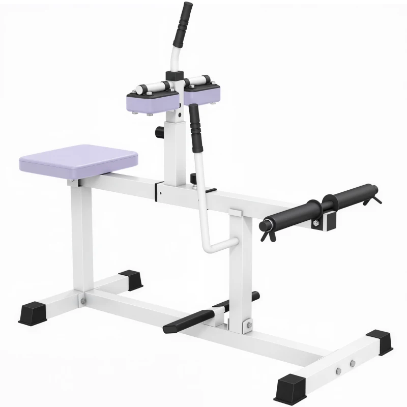 Soozier Adjustable Steel Seated Calf Raise Exercise Strength Training Gym Equipment, Purple