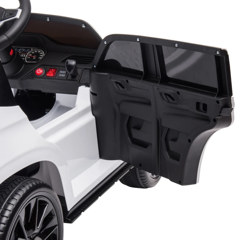 Aosom Electric Ride on Car 12V Kids Ride-on Toy, White