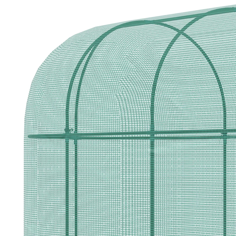 Outsunny 9.8' x 3.3' Plant Protector Tent, Crop Cage with Zipped Door and Ground Stakes for Garden, Yard, Lawn