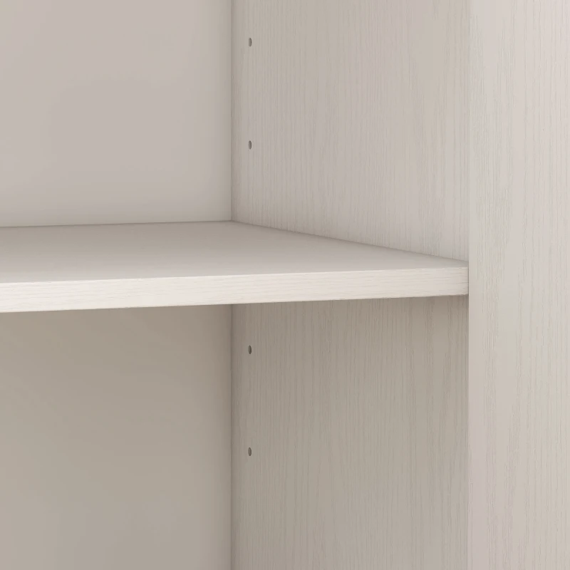 HOMCOM Filing Cabinet with File Drawer File Cabinet with Adjustable Shelf and 3 Drawers White