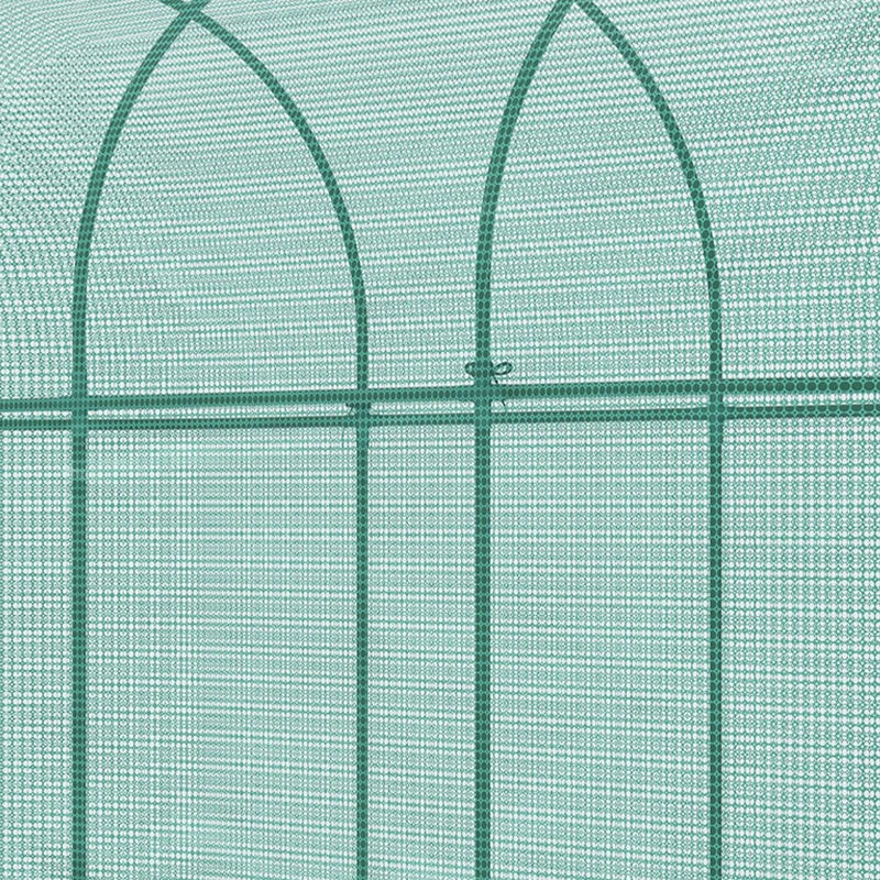 Outsunny 9.8' x 3.3' Plant Protector Tent, Crop Cage with Zipped Door and Ground Stakes for Garden, Yard, Lawn