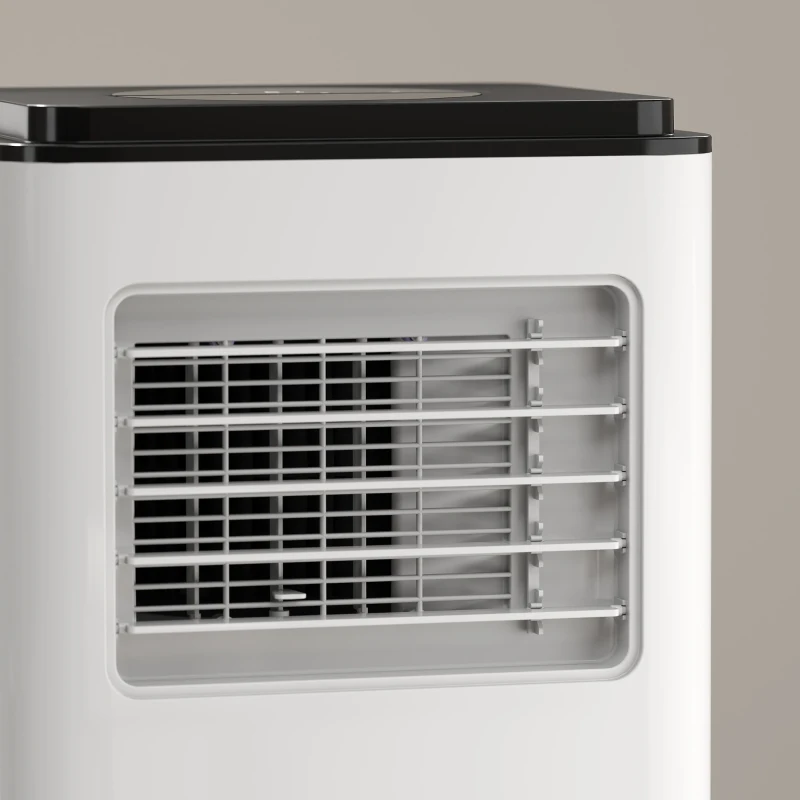 HOMCOM 10,000 BTU Moible Air Conditioner 440 Sq. Ft., Dehumidifier Fan Auto Sleep with 24H Timer On/Off, Window Kit, White