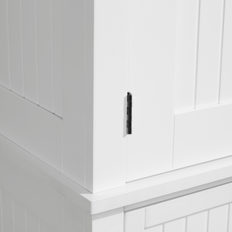 HOMCOM 72" Kitchen Pantry, Freestanding Storage Cabinet with Drawer, Doors, White