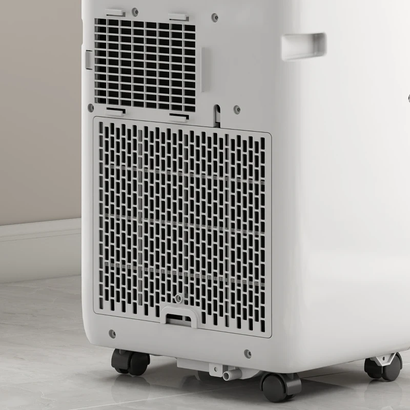 HOMCOM 8,000 BTU Moible Air Conditioner 345 Sq. Ft., Dehumidifier Fan Auto Sleep with 24H Timer On/Off, Window Kit, White