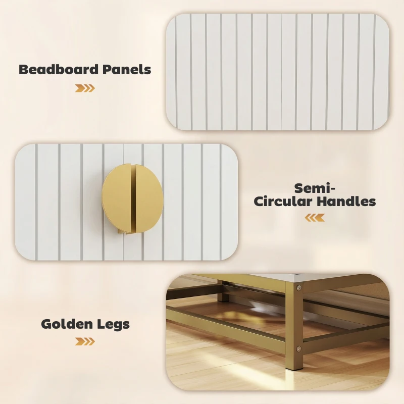 HOMCOM 47" Kitchen Pantry Cabinet, Freestanding Kitchen Storage Cabinet with 12 Door Shelves and Adjustable Shelves, White