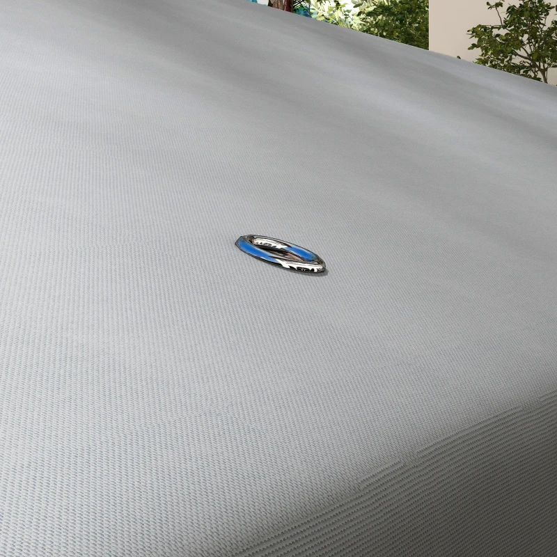 Outsunny Model 84C-051 or 84C-269 10' x 10' Gazebo Replacement Canopy, Light Gray