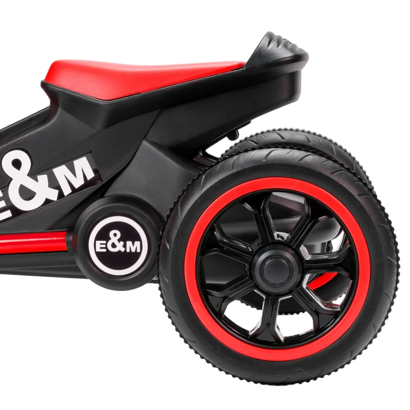 Qaba Kids Tricycle, Toddler Trike with Pedal for Indoor Outdoor Use, 3 Wheel Trike for Ages 18-36 Months Boys Girls, Red