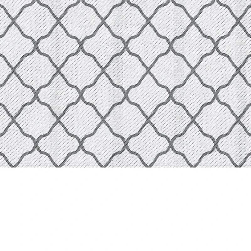 Outsunny Waterproof  Outdoor Rug, 6' x 9' RV Rug Reversible Mat for Backyard, Deck, Picnic, Beach, Camping, Grey & White Net