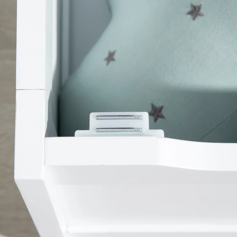 Qaba Toddler Toy Box Storage Bench with Large 27 Liter Interior, Kids Storage Bench Seat with Storage for Toddler Playroom Furniture, Kids Bedroom Furniture, Toy Organizer and Storage Bin, Gray