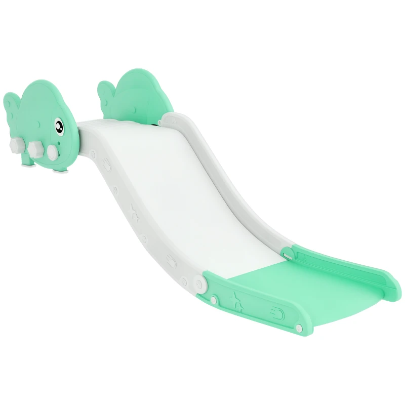 Qaba Toddler Couch Slide for Bed, Sofa, Stairs, Easy Assemble & Storage, for 18-48 Months, Green