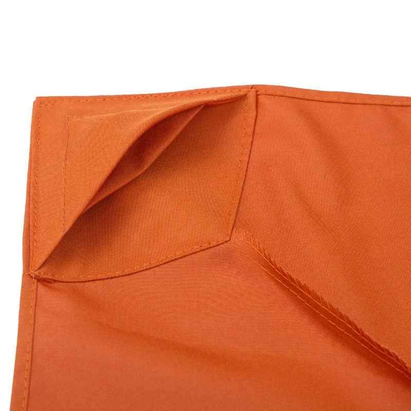 Outsunny 10' x 10' Square 2-Tier Gazebo Canopy Replacement Top Cover Outdoor Garden Sun Shade, Orange