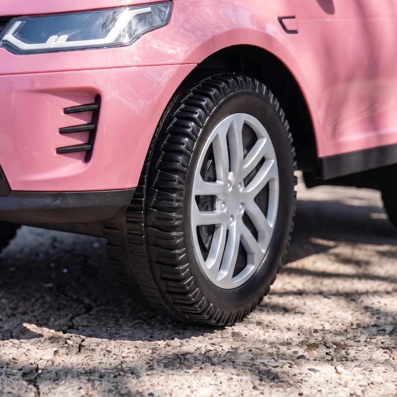 Qaba Land Rover Licensed Ride On Car for Kids, Toddler Baby Push Car with Under Seat Storage, for 18-36 Months, Pink