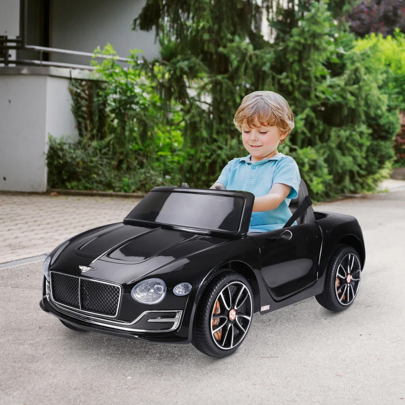 Aosom Electric Toy Car 12V Licensed Bentley EXP12 Electric Vehicles w/ Parent Remote Control, Black