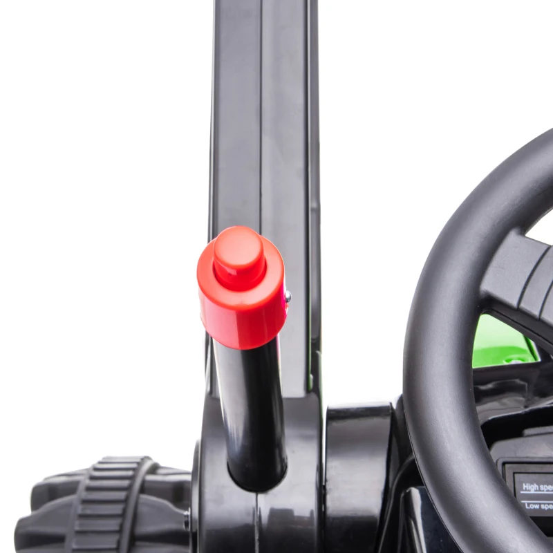 Aosom 6V Kids Rechargeable Battery Powered Truck with Adjustable Bucket, High/Low Speed Realistic Sound, Green