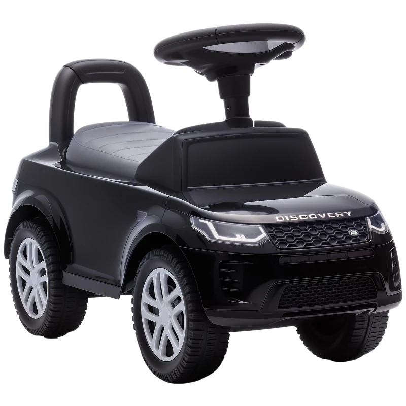 Qaba Land Rover Licensed Ride On Car for Kids, Toddler Baby Push Car with Under Seat Storage, for 18-36 Months, Black
