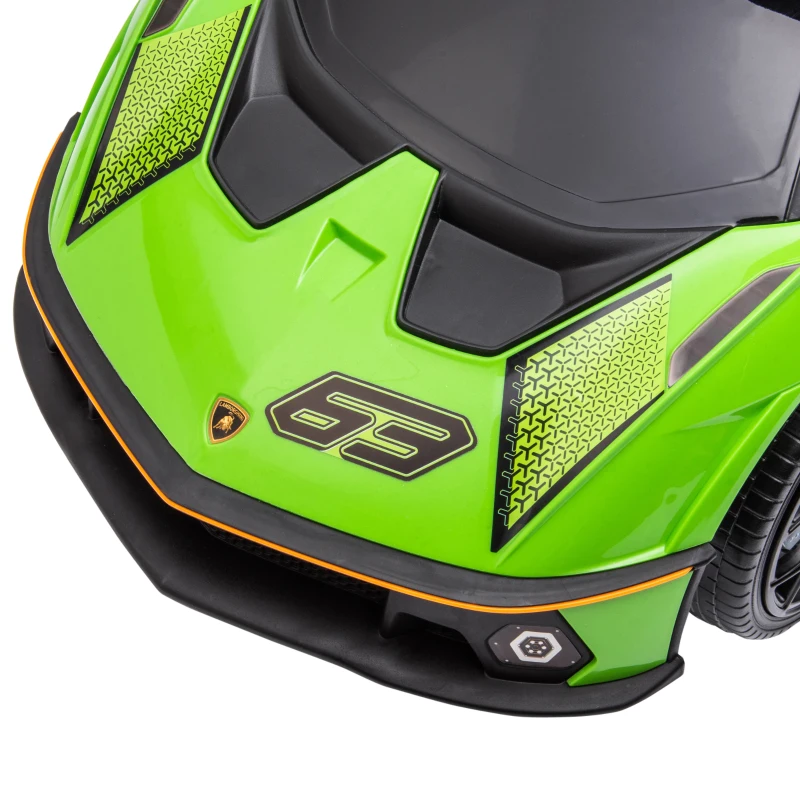 Aosom Ride on Push Car, Ride Racer, Foot-to-Floor Walking Sliding Car for Toddler with Under Seat Storage, Horn and Engine Sound, Steering Wheel, Aged 18-36 Months, Green