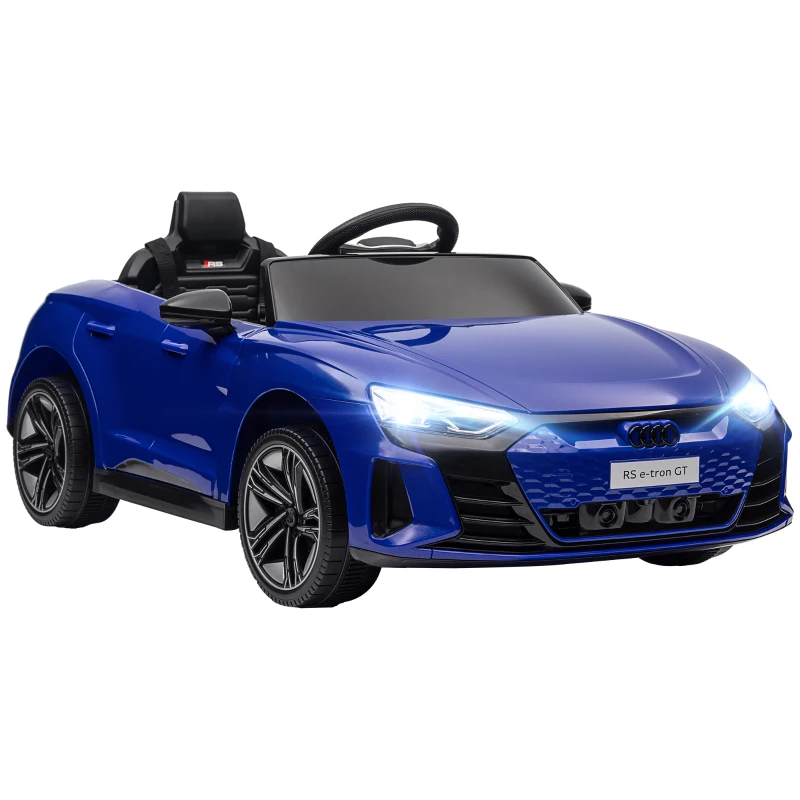 Aosom 12V Audi RS e-tron GT Licensed Kids Ride on Car, Battery Powered Electric Car with Remote Control, Navy Blue