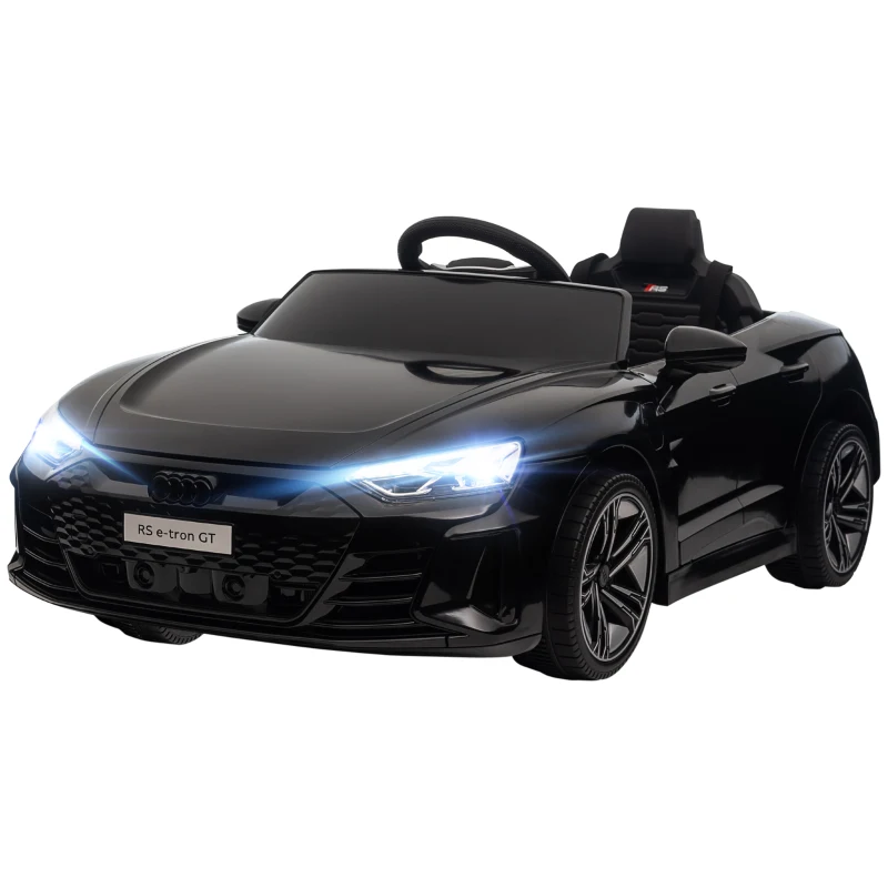 Aosom Licensed Audi RS e-tron GT 12V Ride On Car Truck for Kids, Electric Car Ride On Vehicle w/Parent Remote Control, Music, Lights, for Toddlers, Black