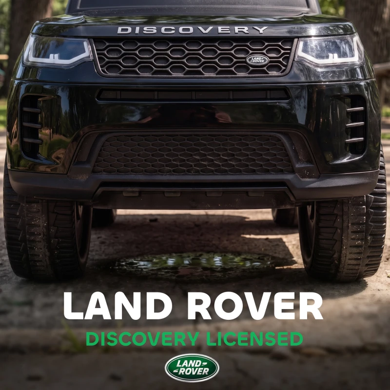 Qaba Land Rover Discovery Licensed 2-in-1 Ride On Push Car with Removable Parent Handle, Under-Seat Storage, Black