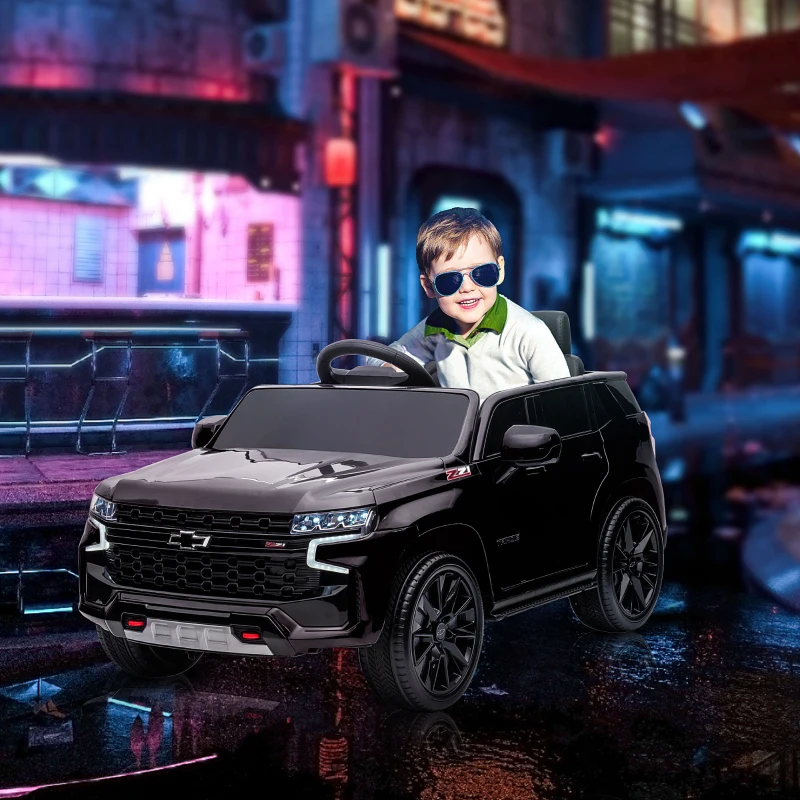 Aosom Electric Ride on Car 12V Kids Ride-on Toy, Black