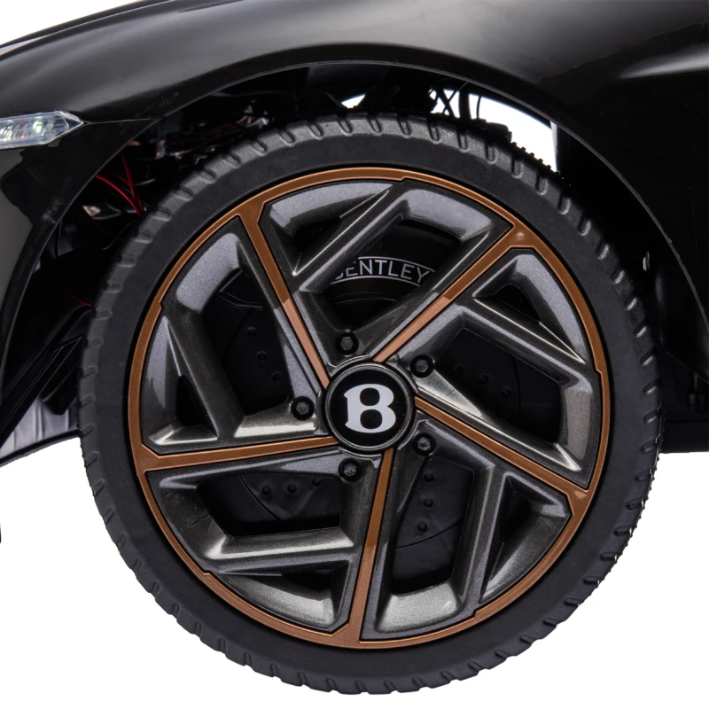 Aosom Bentley Bacalar Licensed Kids Ride on Car w/ Butterfly Doors, Black