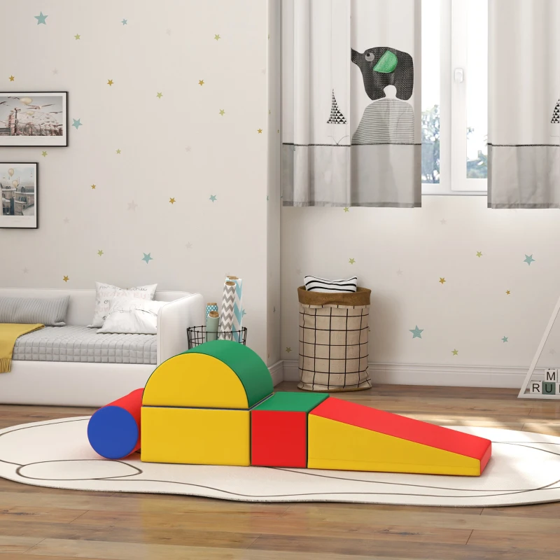 Soozier 5 Piece Climb and Crawl Activity Play Set, Assorted