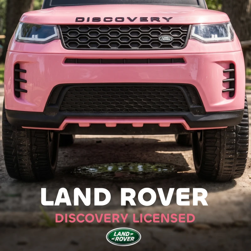 Qaba Land Rover Discovery Licensed 2-in-1 Ride On Push Car with Removable Parent Handle, Under-Seat Storage, Pink