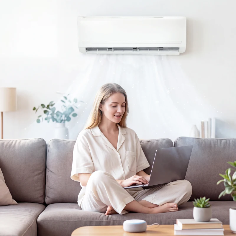 HOMCOM 18000 BTU Mini Split Air Conditioner, 19 SEER2 230V Inverter AC Unit Cools up to 1250 Sq.Ft, Complete Installation Kit
