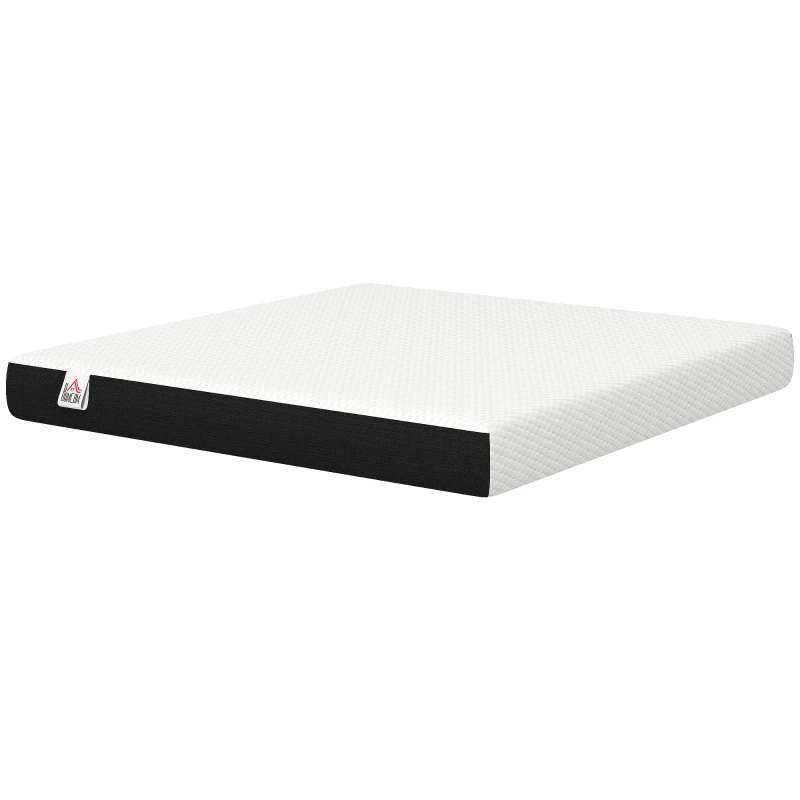 HOMCOM King Mattress 8 Inch Memory Foam Mattress in a Box, Pressure Relief & Lumbar Support, CertiPUR-US Certified, Medium Firm