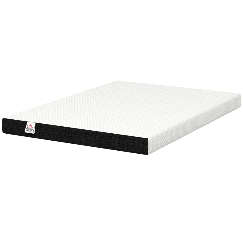 HOMCOM Full Mattress 6 Inch Memory Foam Mattress in a Box, Pressure Relief & Lumbar Support, CertiPUR-US Certified, Medium Firm