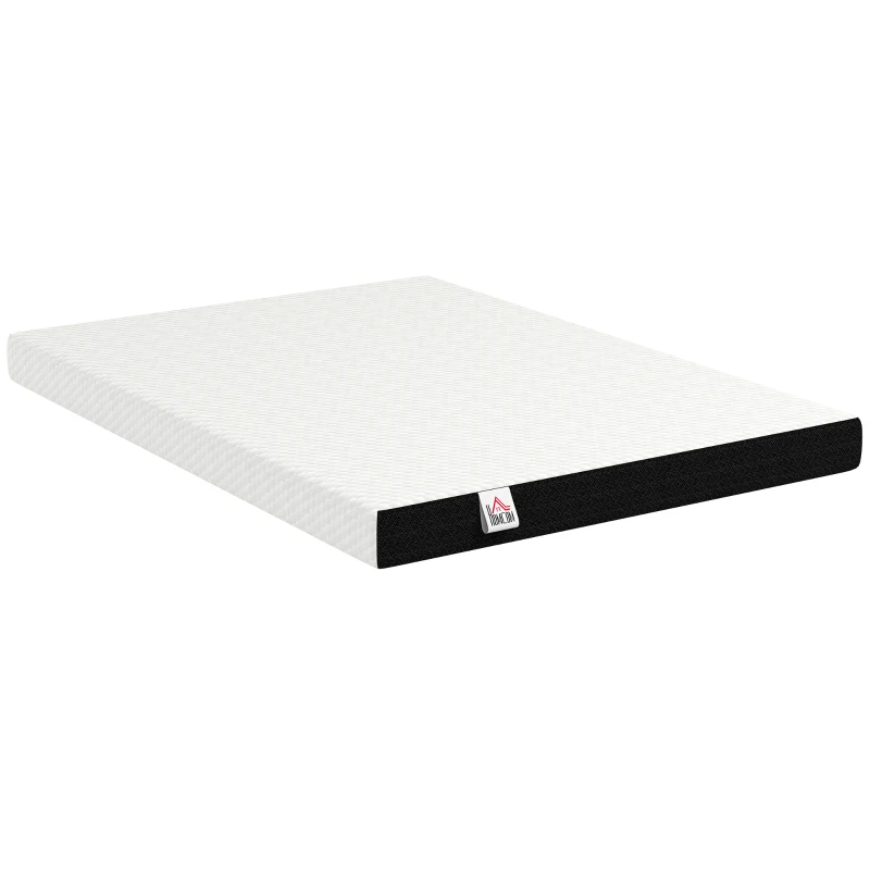 HOMCOM Full Mattress 6 Inch Memory Foam Mattress in a Box, Pressure Relief & Lumbar Support, CertiPUR-US Certified, Medium Firm