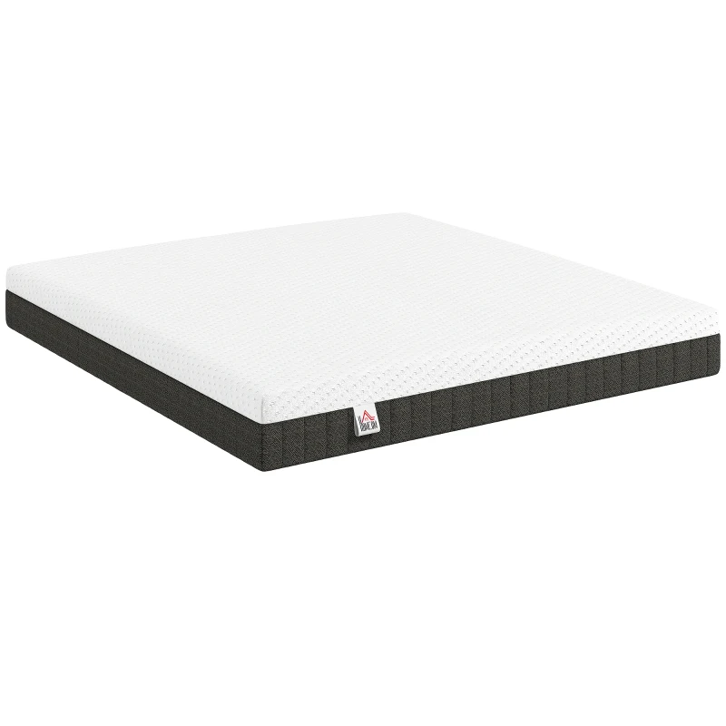 HOMCOM 10 Inch King Mattress in a Box, Pressure Relief & Lumbar Support, CertiPUR-US Certified, Medium Firm