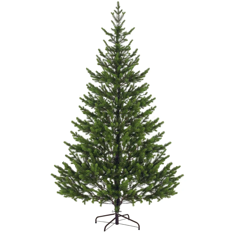 HOMCOM 7ft Artificial Sparse Christmas Tree with Steel Stand and 2901 Tips for Home Office Holiday