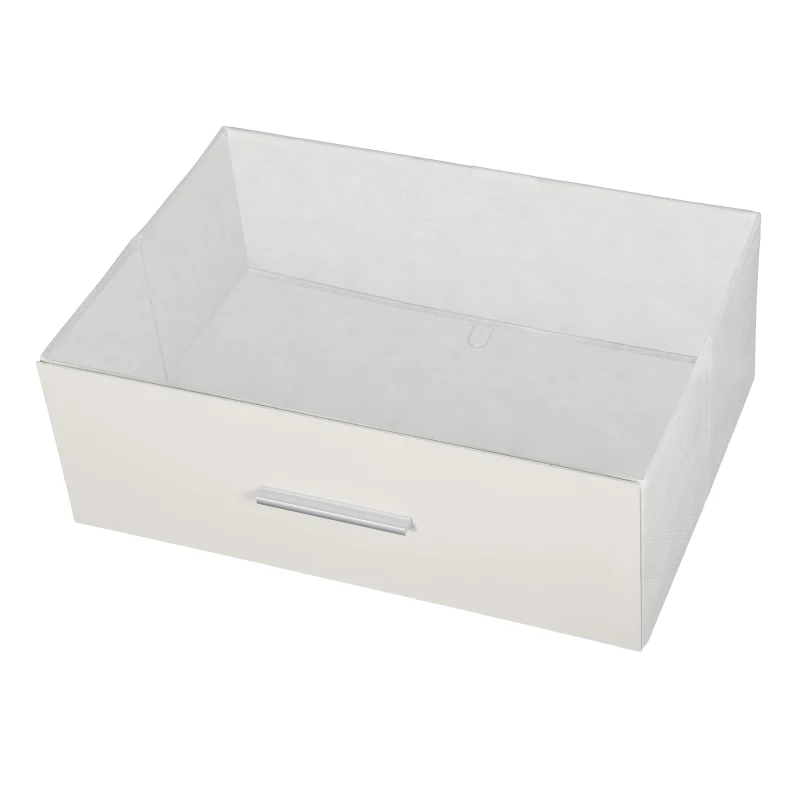 Spacious 5-Drawer Dresser with Water-Resistant Top, Ideal Storage Chest for Bedrooms, Playrooms, Entryways, 22.5" L x 15.5" W x 43" H, White