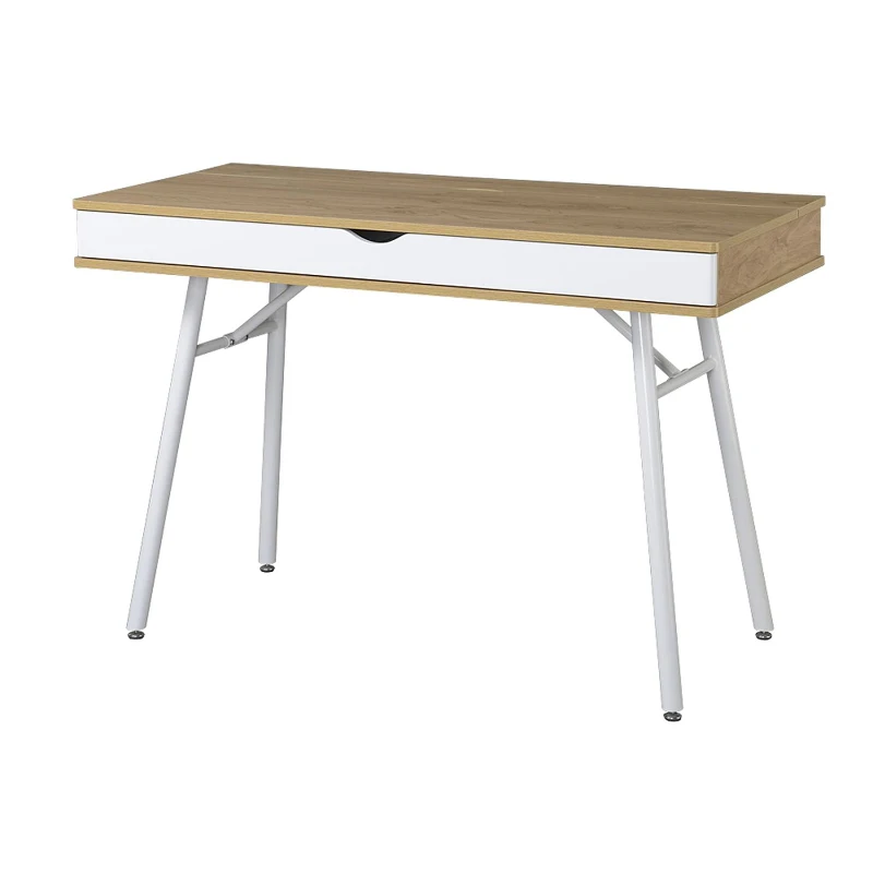 Modern Computer Desk with Accessory-Storage Compartment, Ideal Laptop Table for Bedrooms and Study Rooms, 45" L x 21.5" W x 30" H, Brown