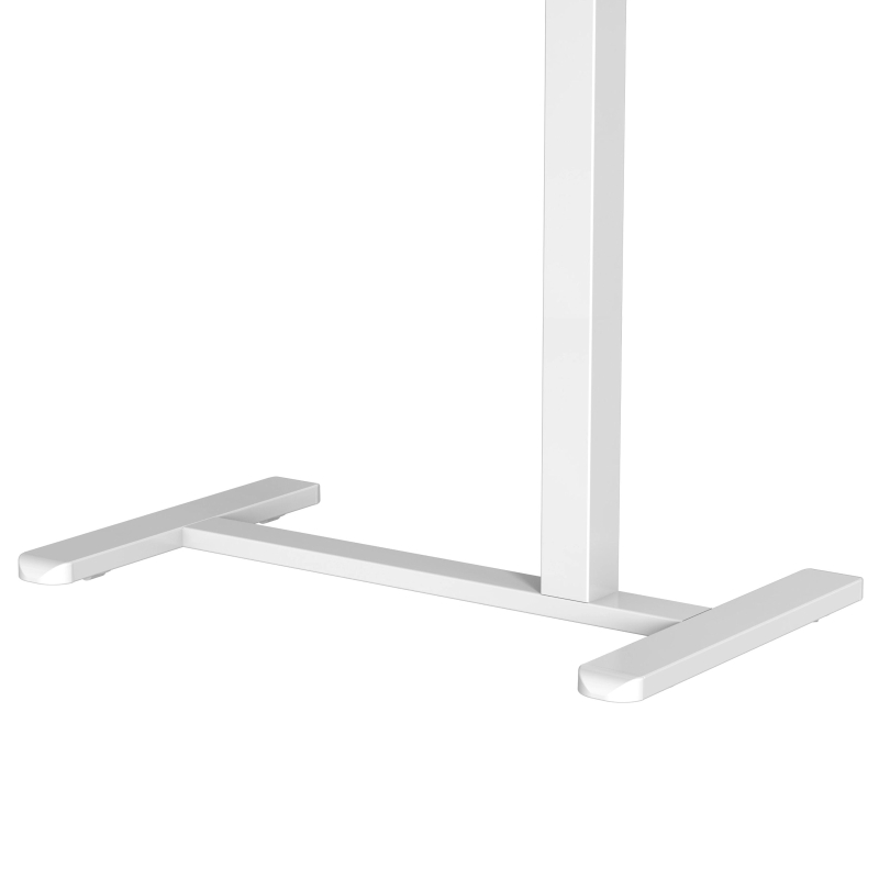 Sit-to-Stand Laptop Cart with Tilt Desk, Versatile Mobile Stand for home offices, classrooms, or bedside, 27.5" L x 16.5" W x 27" H, White