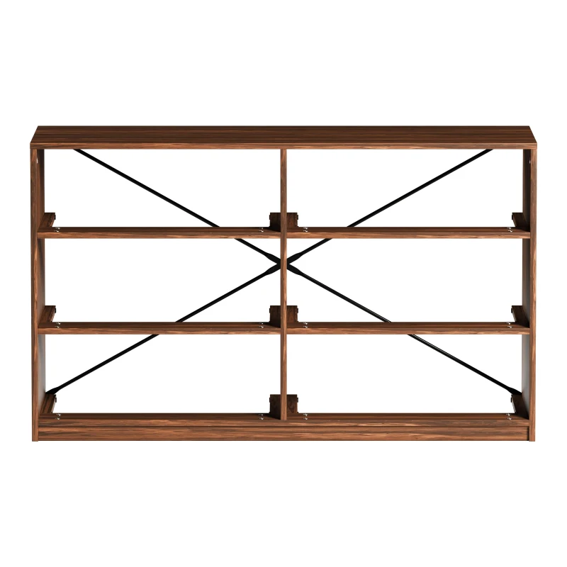 Versatile 6-Drawer Dresser with Water-Resistant Top, Ideal Storage Chest for Bedrooms, Playrooms, Entryways, 44.5" L x 16" W x 26.5" H, Walnut