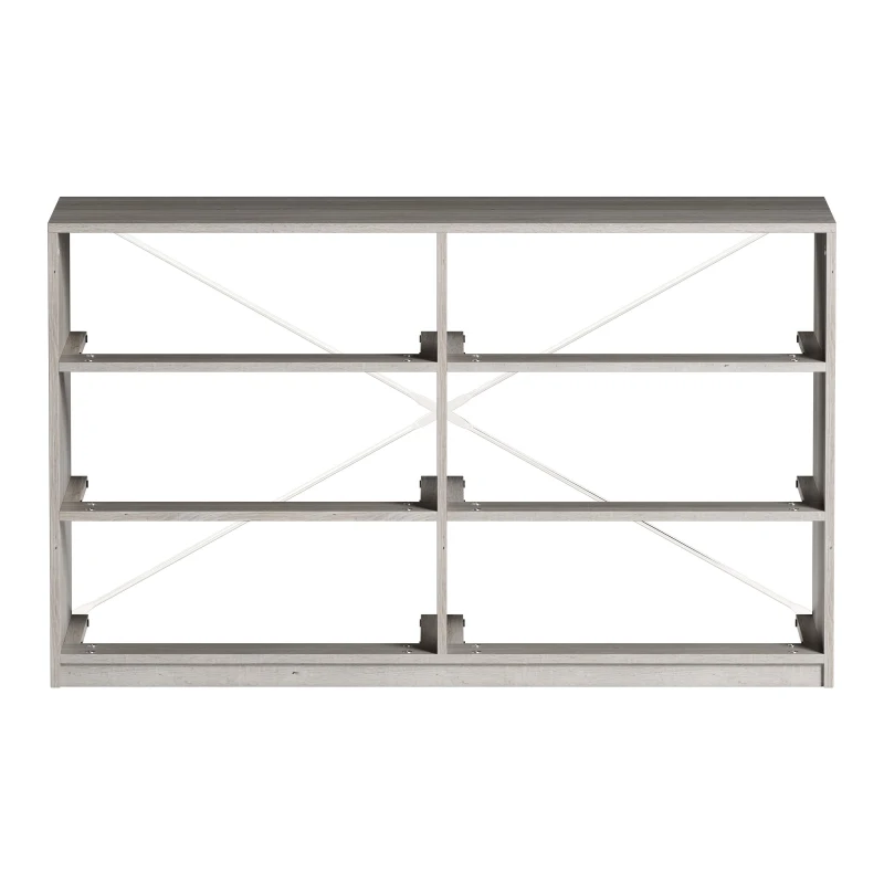 Versatile 6-Drawer Dresser with Water-Resistant Top, Ideal Storage Chest for Bedrooms, Playrooms, Entryways, 44.5" L x 16" W x 26.5" H, Gray